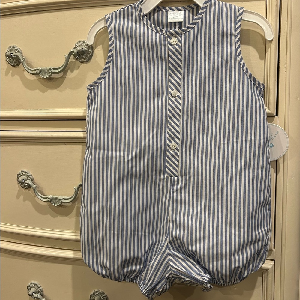 Edgehill Collection Pinstripe Bubble Romper